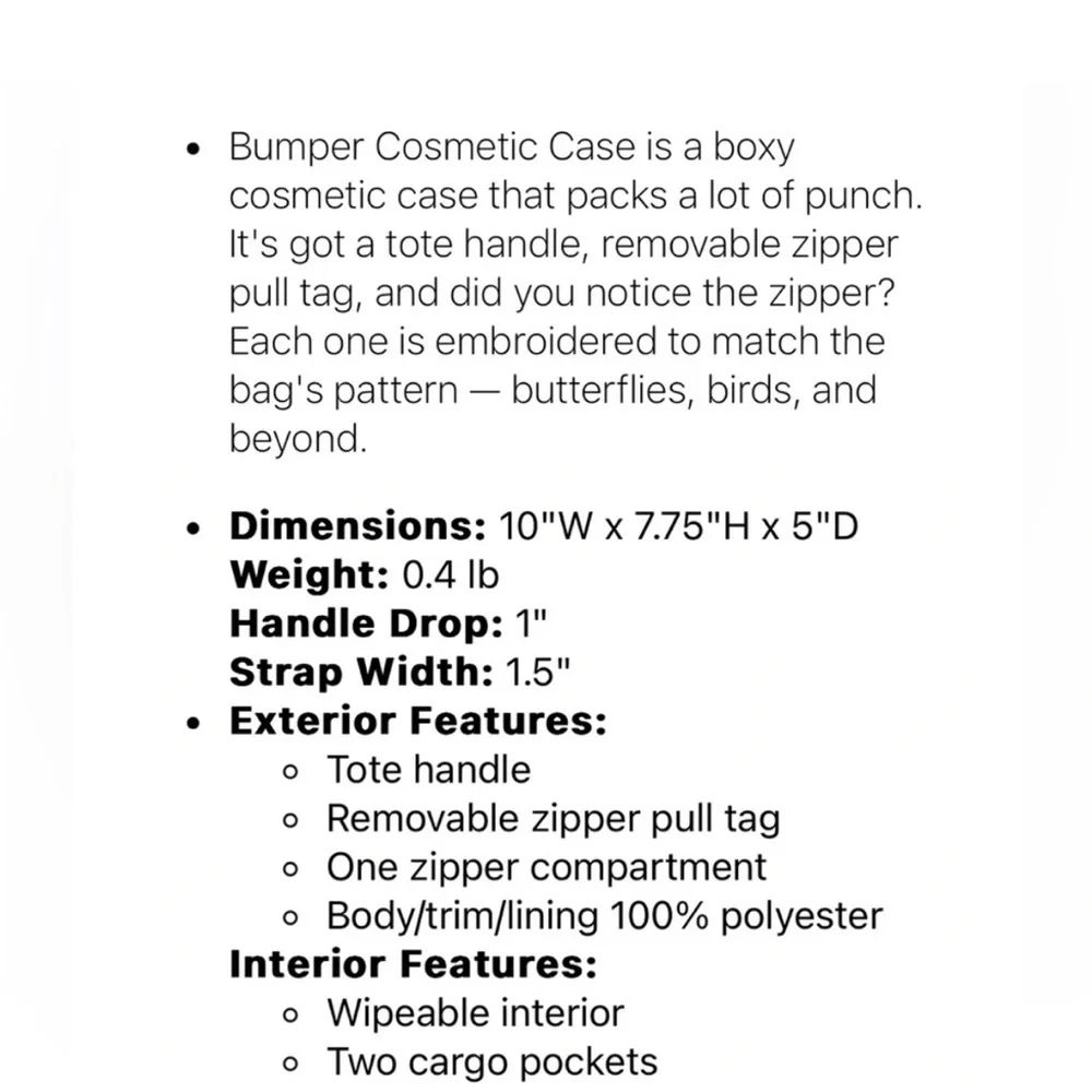 NWT Lug Bumper Cosmetic Case in Brushstrokes Multi - Picture 10 of 10